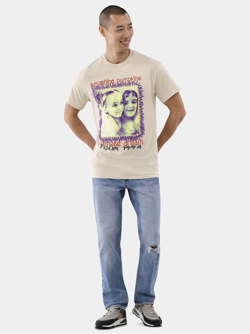 Smashing Pumpkins Men's Graphic Tees 2-Pack, Cotton Crewneck