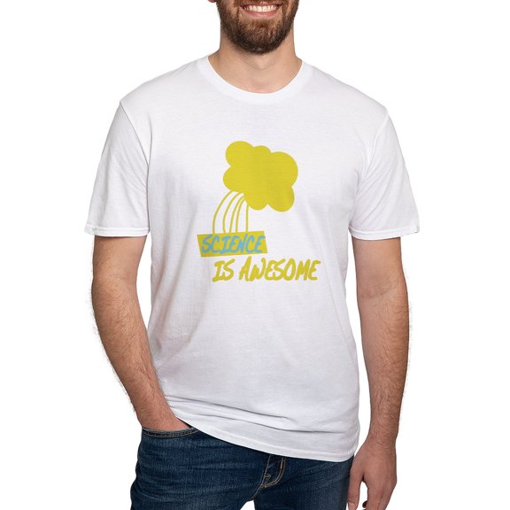 CafePress - Science Is Awesome 2 T Shirt - Fitted T-Shirt, Vintage Fit Soft Cotton Tee