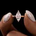 thumbnail image 5 of Diiro Marquise Cut Moissanite Engagement Ring for Women, Vermeil Yellow Gold Solitaire Ring, Classic Look 4 Prong Wedding Ring, Promise Ring, Minimalist Bridal Jewelry, 5 of 8