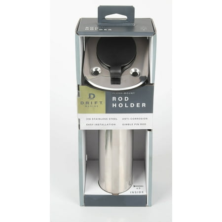 DRIFT 9 Stainless Steel Marine Fishing Rod Holder Flush Mount 30 Degrees