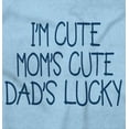 thumbnail image 2 of Funny Im Cute Moms Cute Dads Lucky Bodysuit Jumper Girls Infant Baby Brisco Brands 12M, 2 of 6