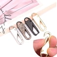 thumbnail image 1 of 12 Pieces Zipper Pulls Tab Replacement Zipper Repair Kit Metal Zipper Handle Mend Fixer Backpack Zippers Extender Zipper Pull Tab for Luggage Suitcase Backpack Bags Jacket Coat (Black), 1 of 7