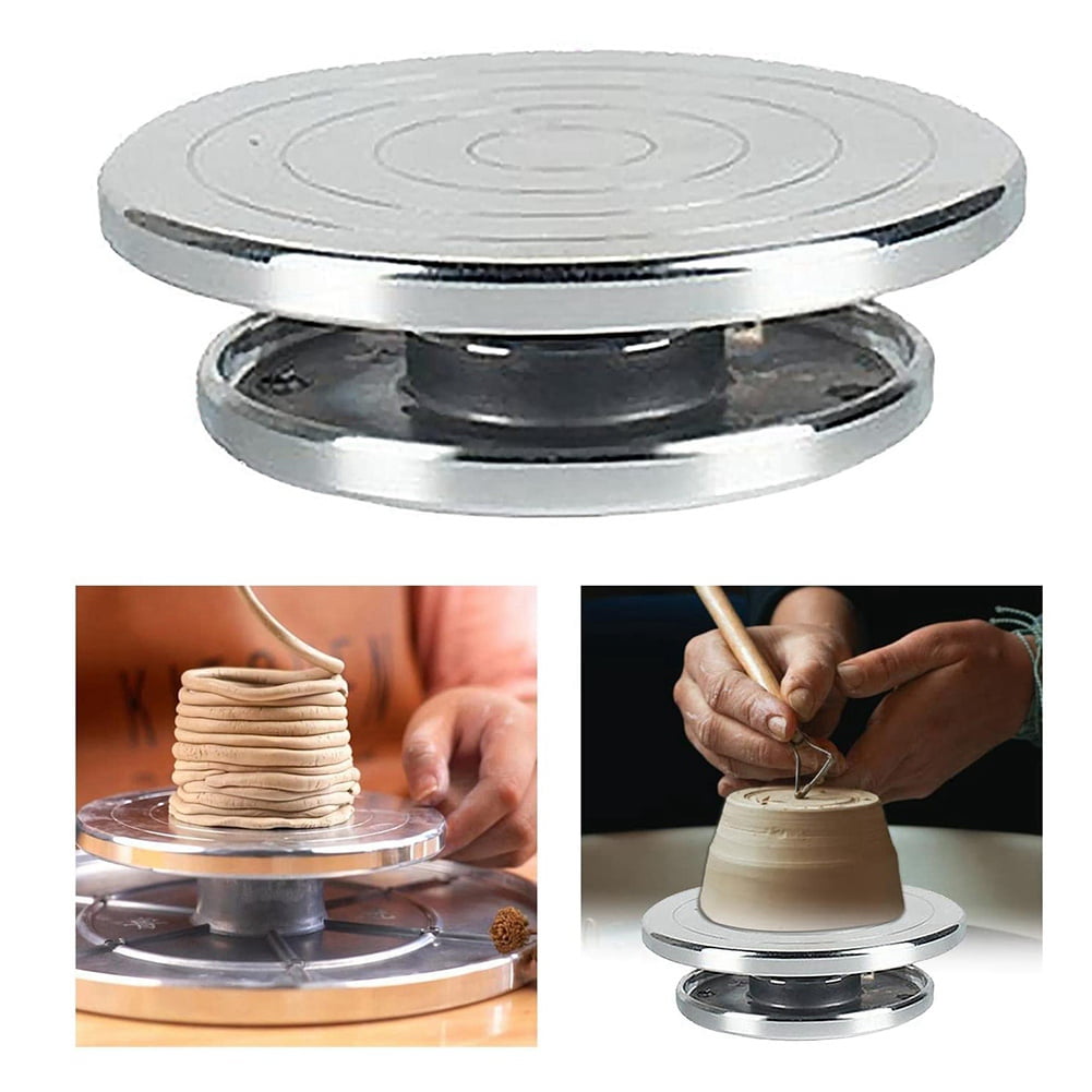 Heavy Duty Sculpting Wheel Turntable Pottery Stand Revolving DIY Tool Art Crafts Platform for Model - 15cm