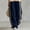 Navy women wide leg pants a1, variant on Women's Wide Leg Elastic Waist Loose Solid Casual Streetwear Long Lounge Pants Vacation Beach Travel Yoga Trousers, White L