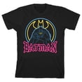 thumbnail image 6 of Batman Neon Batman and Signal Boy's Black T-shirt-XL, 6 of 7