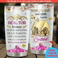 thumbnail image 2 of Personalized Real Estate Agent Coffee Tumbler 20Oz 30Oz Stainless Steel Insulated Cup With Lid Travel Mug Customized Gifts Birthday For Realtors Female Brokers Coworkers Realtor Her, 2 of 6