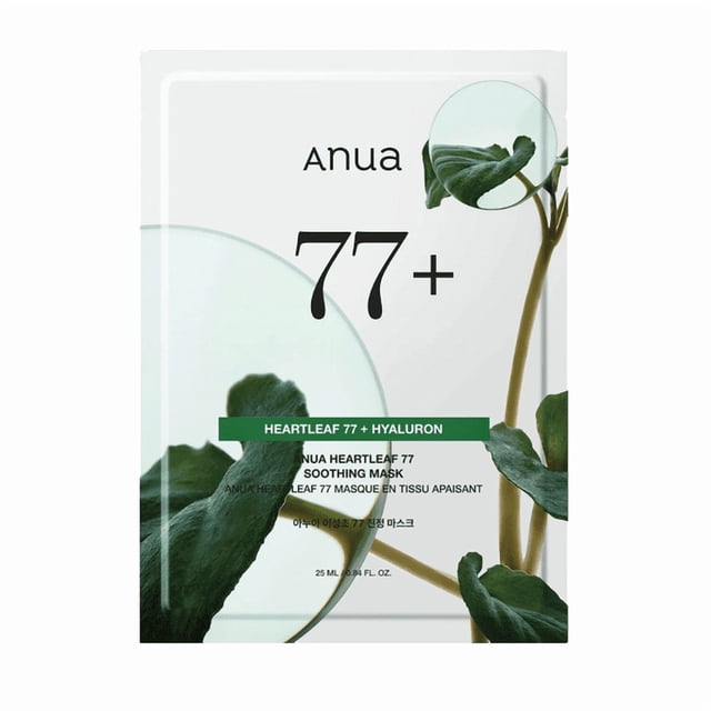 Mascarilla calmante Anua Heartleaf 77+ con hialurón, 1 unidad