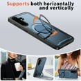 thumbnail image 5 of for Samsung Galaxy S24 FE Magnetic Case with Invisible Ring Kickstand Phone Case, [Compatible with Mag-Safe] [Secure Ring Grip] Rugged Shockproof Cover for Samsung Galaxy S24 FE, Blue, 5 of 6