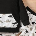 thumbnail image 7 of Karoyedx Toddler Boys Clothes Toddler Baby Boy Clothes Dinosaur Hoodie+Pant 2Pcs Outfit Set 9M-5T Toddler Baby Boy Fall Winter Outfits Black Size,3-4 Years, 7 of 7