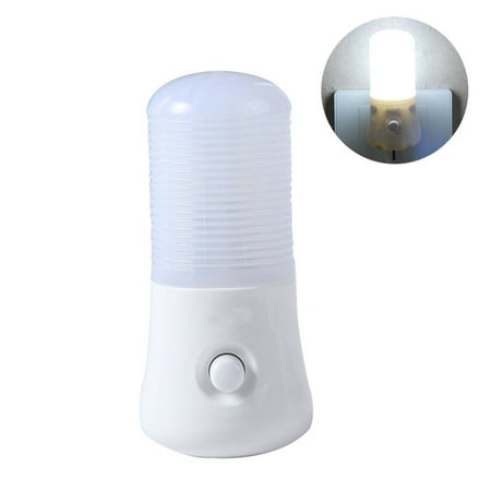 

Portable 3W Warm/White LED Night Light Home Bedside US Plug Switch Mini Lamp