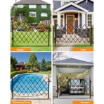 TEQIN Metal Expandable Dog Gate,Versatile Accordion Safety Barrier,Portable Retractable Barricade, Adjustable Pet Fence, Free Standing 360°Rolling Barricade Gate For Indoor and Outdoor