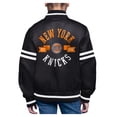 thumbnail image 2 of Youth-Starter  Black New York Knicks Printed Logo Varsity Satin Full-Snap Jacket, 2 of 2