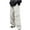 White, variant on Jgppe Men's Baggy Cargo Pants Drawstring with Pockets Elastic Waist Straight Leg Casual Pants