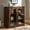 Brown, variant on Arched Door Sideboard Buffet Cabinet, Accent Cabinet with Adjustable Shelf, Wood Modular Credenza Storage Cabinet for Dining Room, Living Room, Entryway, Brown