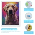 thumbnail image 3 of Diamond Art Kits for Adults, Golden Retriever Colorful Background 5D Diamond Painting Kits for Adults Beginners, DIY Full Drill Diamond Painting, Gem Art and Crafts 12x16, 3 of 7