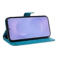 thumbnail image 3 of Wallet Case for Samsung Galaxy S26 Embossed Butterfly with Strap & Stand Blue, 3 of 6