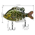thumbnail image 3 of Bassdash SwimPanfish Multi Jointed Panfish Bluegill Swimbaits Hard Topwater Bass Lures Fishing Lure Crank Saltwater 3.5in/0.85oz, 3 of 5