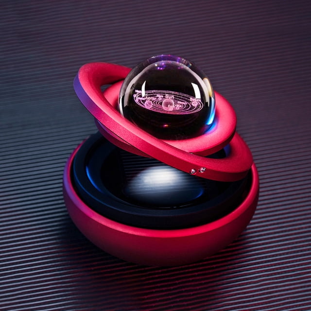 Colgante de Perfume para coche, diseño de galaxia, fragancia de larga duración, energía Solar, difusor giratorio de aromaterapia para coche para regalos