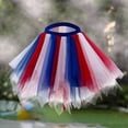 thumbnail image 2 of XIAONU Fluffy Tulle Tutu For Women Striped Layered Hem Skirt Lightweight Cheerful Holiday Tutus, 2 of 3