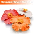 thumbnail image 3 of Hawaiian Flower Hair Clips for Women, 3PCS Plumeria Claw Clips for Think Thin Hair, 3.5 Inch Artificial Flower Clips for Vacation Beach Party, 3 of 7