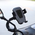 thumbnail image 1 of Titular De Teléfono Soporte para teléfono Soporte para espejo retrovisor de motocicleta giratorio 360 para Huawei (negro), 1 of 6