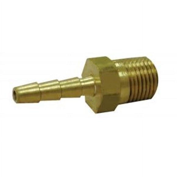 Jones Stephens G25044 Hose Barb 0.25 x 0.25 in. Mpt Brass
