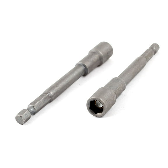 Unique Bargains 100mm Length Magnetic 8mm Hex Socket Nut Driver Setter 2 Pcs