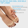 thumbnail image 4 of 6 Pairs Women's Toe Cover with Padding Toe Topper Liner Socks Non-Skid Bottom, 4 of 6