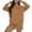 Khaki, variant on SGMVNU Women's 2 Piece Outfits Sets Solid Color Long Sleeve Sweatshirt and Loose Sweat Shorts Suits Summer Fall Sweatsuits(Green, XL)