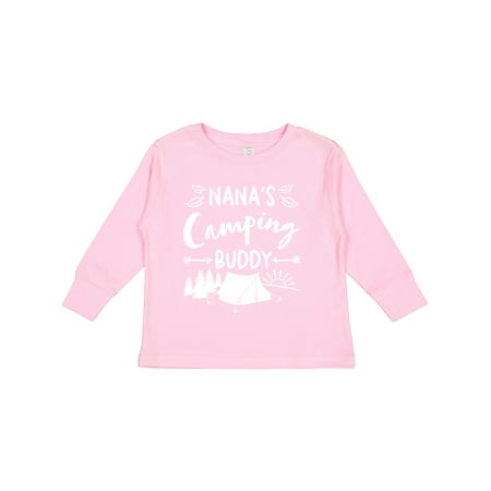 

Inktastic Nanas Camping Buddy Gift Toddler Boy or Toddler Girl Long Sleeve T-Shirt