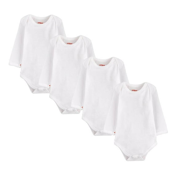Pañalero Baby Creysi One For You Para Bebé Manga Larga Paquete de 4 Piezas