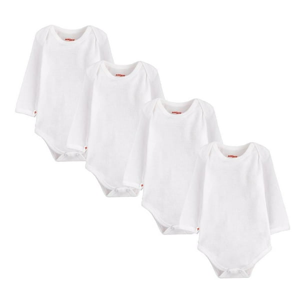 Pañalero Baby Creysi One For You Para Bebé Manga Larga Paquete de 4 Piezas