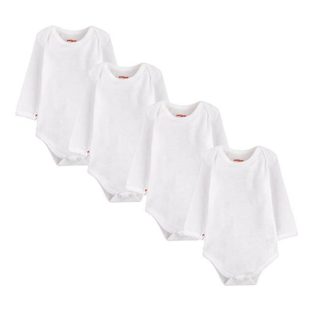 Pañalero Baby Creysi One For You Para Bebé Manga Larga Paquete de 4 Piezas