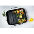 thumbnail image 5 of Kook Roasting Pan with Rack Insert, Rectangular 17 in, Black, 5 of 5