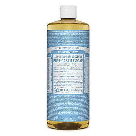 Dr. Bronner's Organic Pure Castile Liquid Soap Baby-Mild Unscented - 32 fl oz