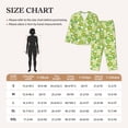 thumbnail image 4 of Lsque Kiwi Lemon Pattern Long Sleeve Pajama Set for Women - Soft 2-Piece Sleepwear and Loungewear Set with Pockets, Comfy Nightwear-Large, 4 of 7
