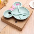 thumbnail image 2 of Cartoon Bowl Tableware Set Dishes Dinner Feeding Plate Green, 2 of 5
