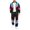 Black, variant on Men's 2 Piece Sets 80s 90s Tracksuit Long Sleeve Jacket with Elastic Waist Pants Set for Daily Wear Blue