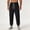 Black, variant on FengLS Mens Loose Pants Lightweight Mesh Quick Dry Sweatpants Drawstring Waist Casual Oversized Trousers with Elastic Cuffed