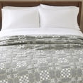 thumbnail image 3 of Better Homes & Gardens Modern Mosaic Quilt, Full/Queen, Green, Reversible Bedding, 3 of 11