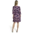 thumbnail image 4 of Falling Flowers Women's Blouson Tiered Dress, Sizes XS-XL, 4 of 6