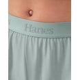 thumbnail image 4 of Hanes Originals Women's SuperSoft Comfywear Sleep Shorts, 3.25" Soft Celadon S, 4 of 8