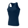 thumbnail image 6 of Eltusu Men's Gym Tank Tops, Tight Muscle Basic Summer Sleeveless Shirts Navy Size 5XL, 6 of 7