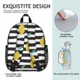 thumbnail image 5 of Bright Lemon Backpack for Adults, Small Fruit-Themed School Bag, Fresh & Colorful Print, Lightweight for Everyday Use, 5 of 6