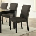 thumbnail image 4 of Ployfiber Upholstered Dining Chair, Ash Black(Set of 2), 4 of 5