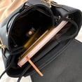 thumbnail image 3 of Mochila Mujer Bolsa Con Metalica Moda Impermeable Casual Negro, 3 of 4