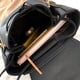 thumbnail image 3 of Mochila Mujer Bolsa Con Metalica Moda Impermeable Casual Negro, 3 of 4