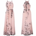 thumbnail image 2 of IDALL Robes d'Été, Robes Maxi Robe d'Été Bohème Imprimée en Chiffon Robe Longue de Plage Robe de Bord de Mer Robes Boho, Robes de Plage pour Femmes, Robe Rose S, 2 of 4