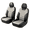 006-Gray136, variant on Fit for Toyota FJ Cruiser 2011-2014 Car Seat Protector,5-Seat Full Set Faux Leather Seat Covers,Horizontal Panel Design,Airbag Compatible,Stretch Fit,Non-Slip,Black