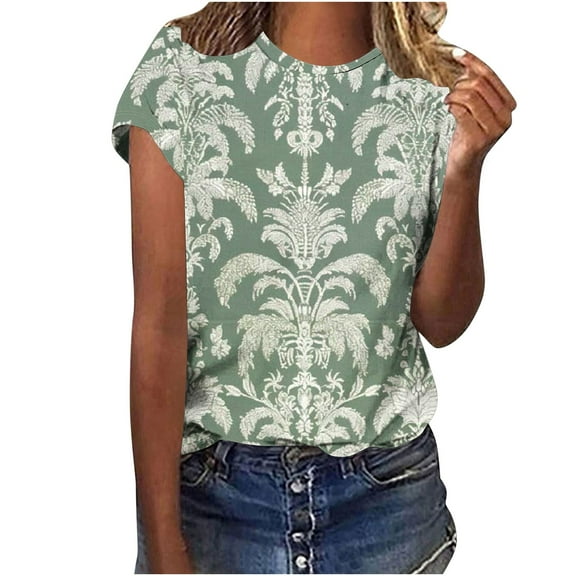 Zuesphe Womens Summer Tank Tops Trendy Shirts for Women Dressy Casual Hide Tummy Womens Summer Blouses for Work Womens Crop Tops With Built In Bra